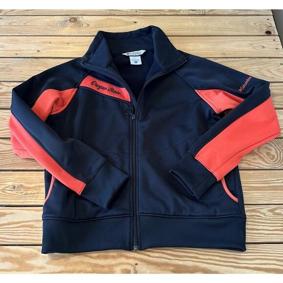Columbia Full Zip Jacket Size XL Women’s Black Oregon State Script Pockets - Picture 1 of 9